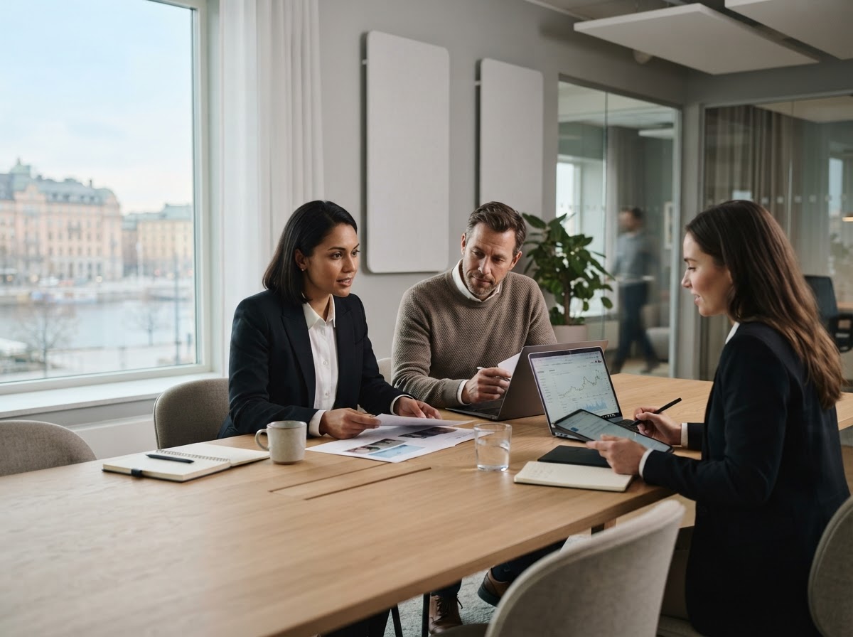 FOREX Kreditkort — team som analyserar data och strategimodeller